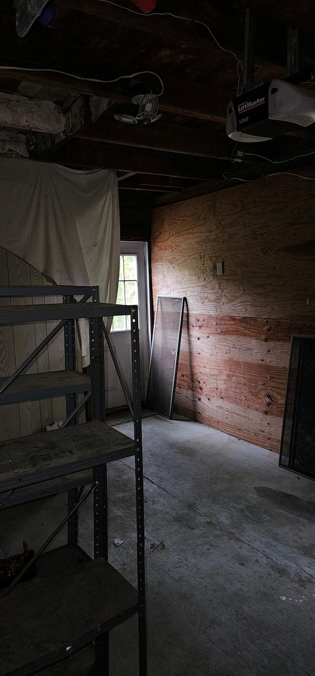 18 Pine St, Skowhegan, ME 04976 - basement with wooden walls