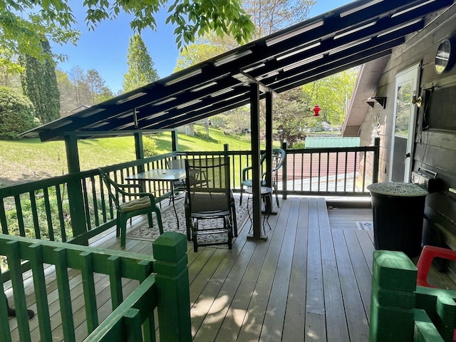 2130 Summerhaven Rd, Sidney, ME 04330 - view of deck