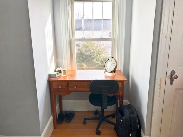 224 N St Unit 101-102, Saco, ME 04072 - office space featuring wood finished floors, baseboards, and healthy amount of natural light