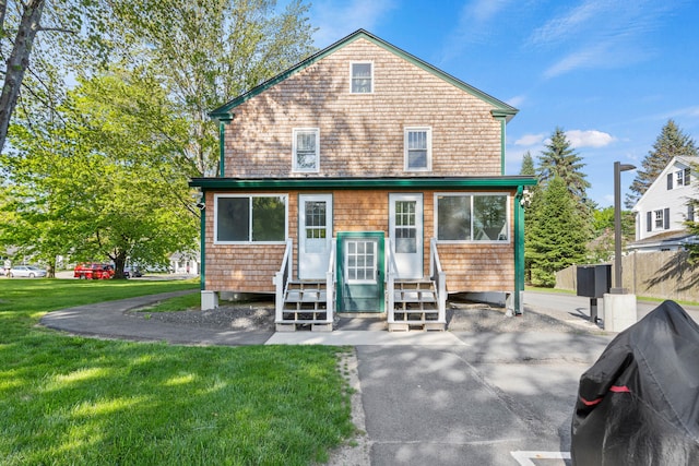 224 N St Unit 101-102, Saco, ME 04072 - rear view of house with entry steps and a yard