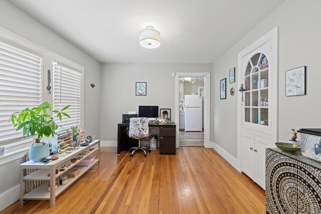 224 N St Unit 101-102, Saco, ME 04072 - office area featuring light wood finished floors and baseboards