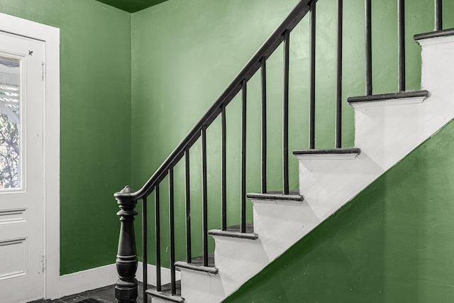 43 Whales Back Rd, Sullivan, ME 04664 - stairs featuring plenty of natural light and baseboards