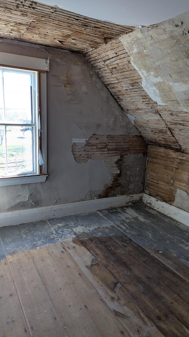 19 Lubec Rd, Whiting, ME 04691 - additional living space featuring lofted ceiling and hardwood / wood-style flooring