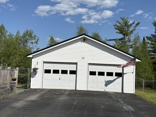 16 Caron Dr, Howland, ME 04448 - view of detached garage