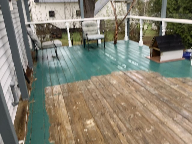 15 Blaine St, Fort Fairfield, ME 04742 - view of deck
