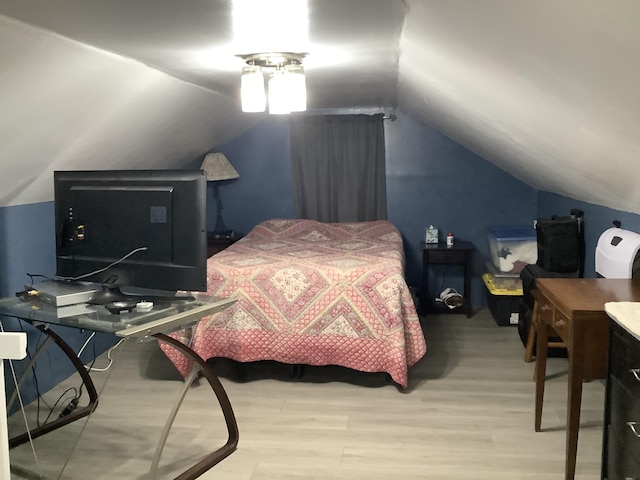 15 Blaine St, Fort Fairfield, ME 04742 - bedroom with wood finished floors and vaulted ceiling