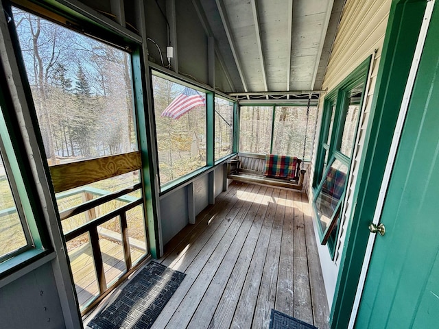 15 Wilson Pond Rd (Hedgehog), Unit Hedgehog Greenville, ME 04441 - unfurnished sunroom featuring healthy amount of natural light