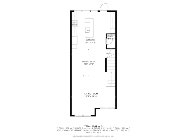 48 Federal St Unit B, Portland, ME 04101 - home floor plan