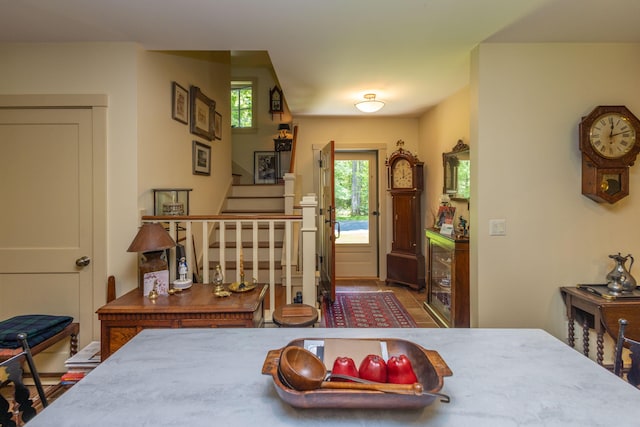 337 Washington St, Camden, ME 04843 - entryway featuring stairway