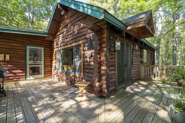 17 Spruce Meadow Ln, Jefferson, ME 04348 - view of wooden terrace
