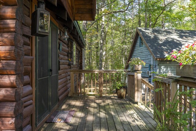 17 Spruce Meadow Ln, Jefferson, ME 04348 - view of deck