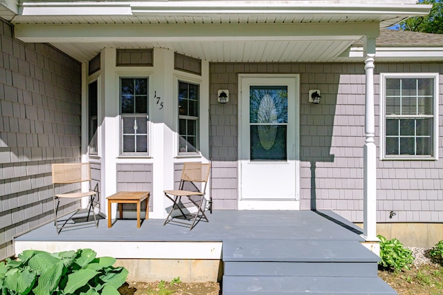 175 Lake House Rd, Naples, ME 04055 - view of exterior entry with covered porch