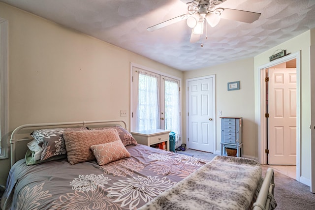 175 Lake House Rd, Naples, ME 04055 - carpeted bedroom with ceiling fan
