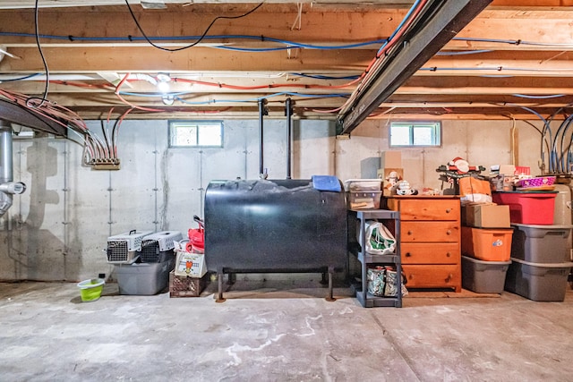 175 Lake House Rd, Naples, ME 04055 - below grade area featuring heating fuel
