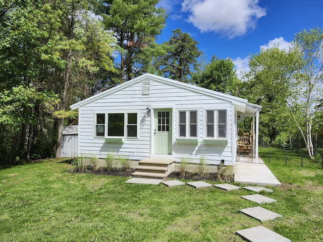 567 Ossipee Trl W, Standish, ME 04084 - view of front of home with a front yard