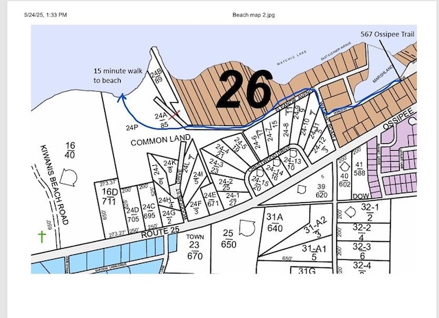 567 Ossipee Trl W, Standish, ME 04084 - map showing property parcels