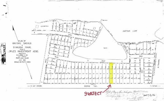 567 Ossipee Trl W, Standish, ME 04084 - map showing property parcels