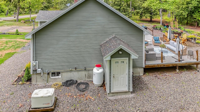 4 Dragonfly Cir, Limerick, ME 04048 - view of property exterior with a wooden deck