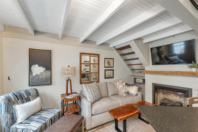 13 Ledge Rd Unit 3, Ogunquit, ME 03907 - living area featuring a glass covered fireplace