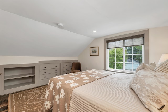 13 Ledge Rd Unit 3, Ogunquit, ME 03907 - bedroom featuring vaulted ceiling and recessed lighting