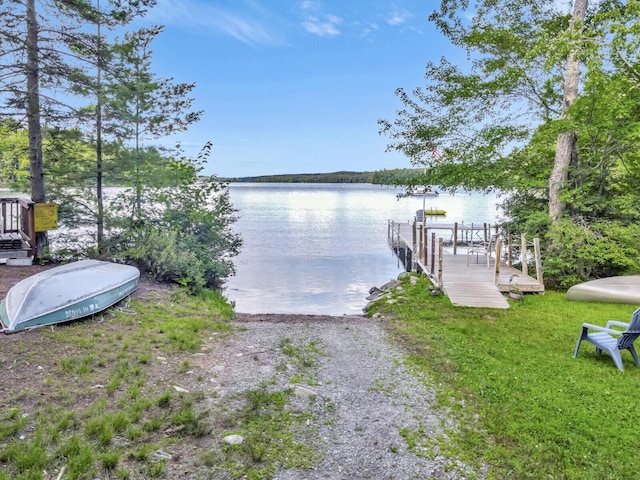 103 Taylor Woods Rd, Belgrade, ME 04917 - dock area with a water view