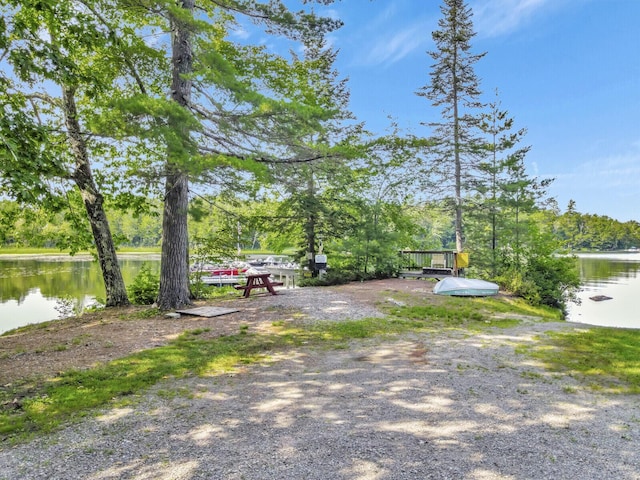103 Taylor Woods Rd, Belgrade, ME 04917 - view of yard with a water view