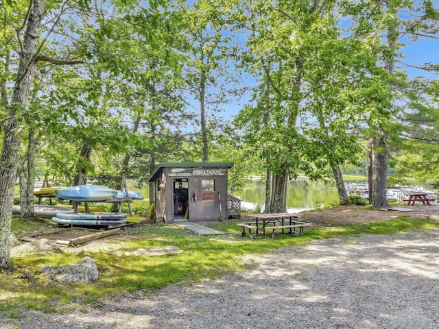 103 Taylor Woods Rd, Belgrade, ME 04917 - view of yard with a water view