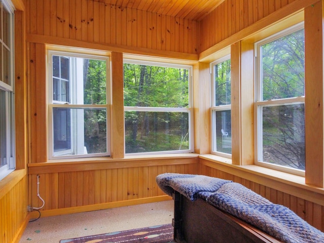 103 Taylor Woods Rd, Belgrade, ME 04917 - sunroom with wood walls