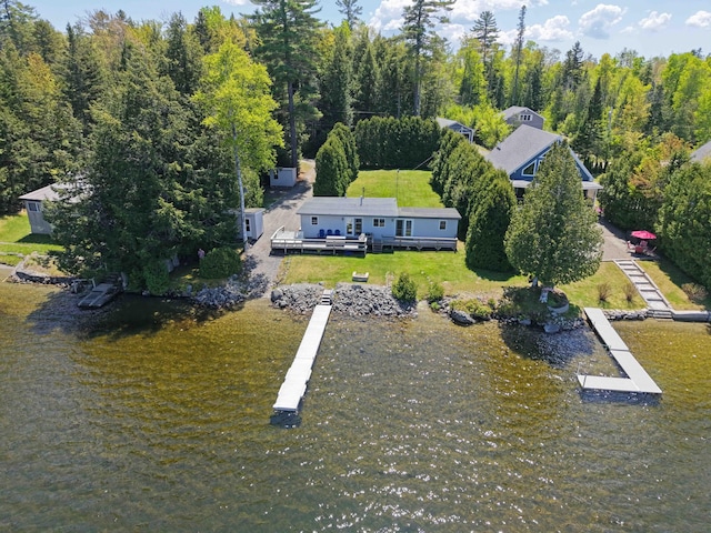 861 W Shore Rd, Otis, ME 04605 - aerial view of property and surrounding area