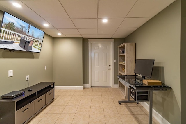 231 Parkway S, Brewer, ME 04412 - unfurnished office with baseboards and recessed lighting