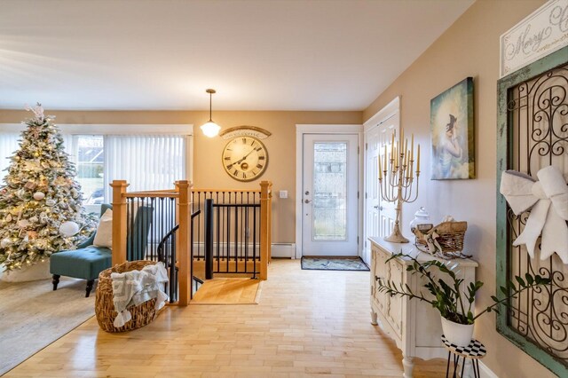 231 Parkway S, Brewer, ME 04412 - foyer with light wood finished floors and baseboards