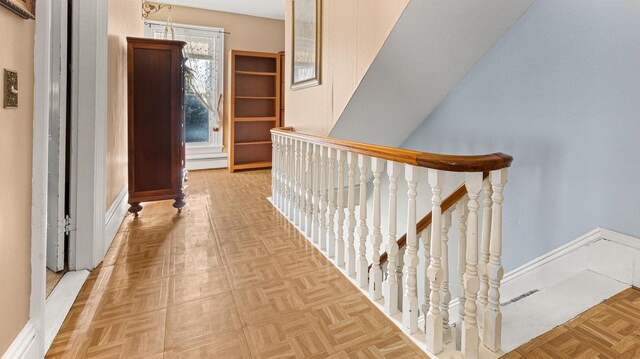 151 Birch St Unit A, B, Bangor, ME 04401 - hallway featuring an upstairs landing and baseboards