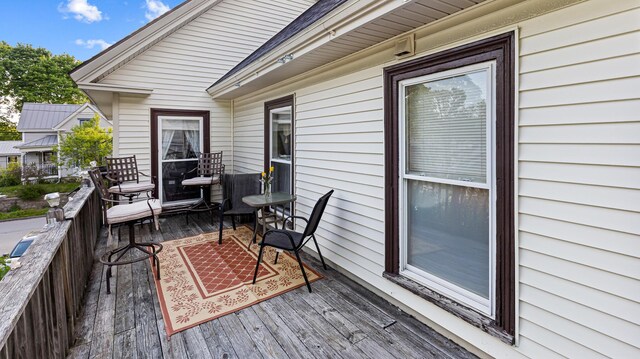 151 Birch St Unit A, B, Bangor, ME 04401 - view of wooden deck