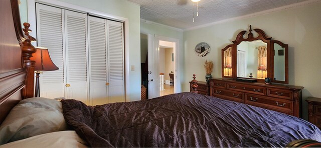 151 Birch St Unit A, B, Bangor, ME 04401 - bedroom with a closet and crown molding