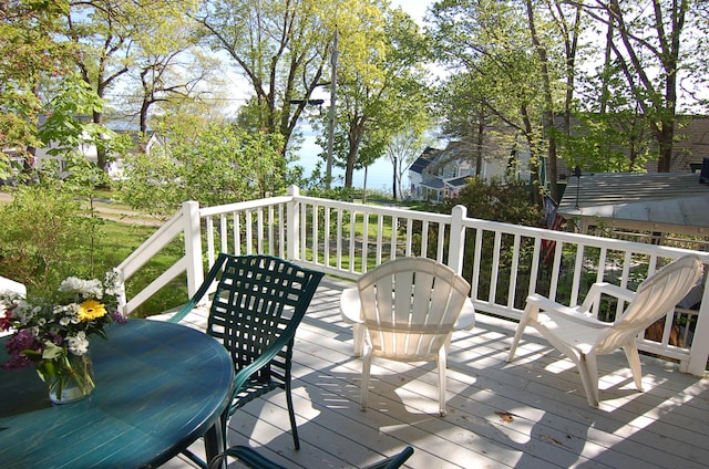 14 Auditorium Park, Northport, ME 04849 - view of wooden deck