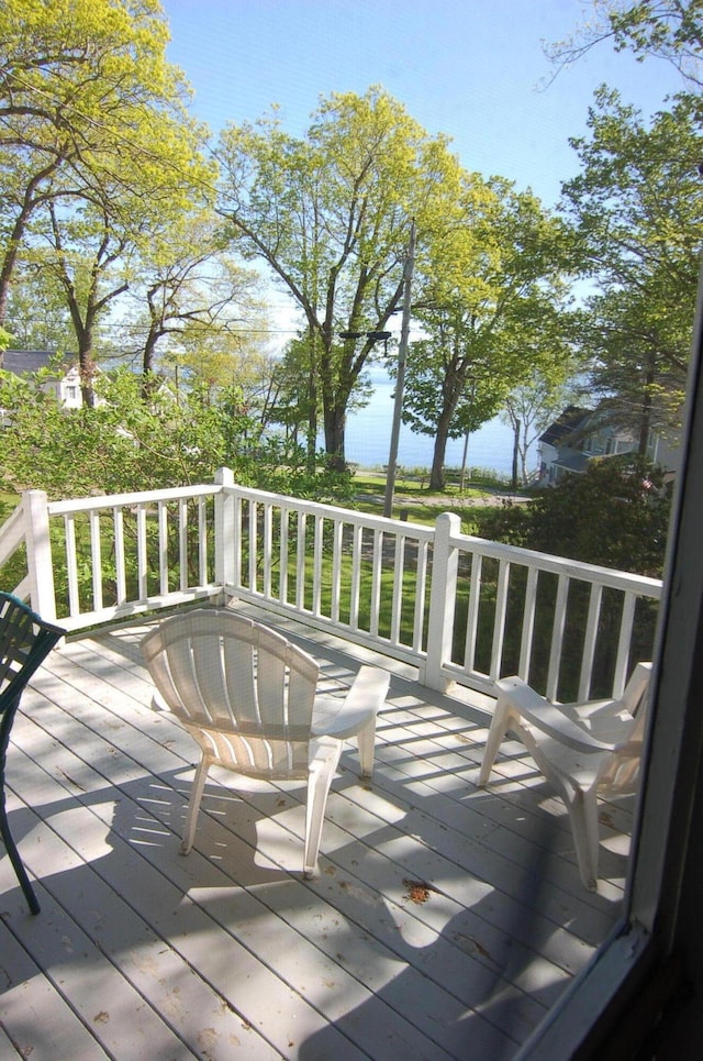 14 Auditorium Park, Northport, ME 04849 - deck with outdoor dining area