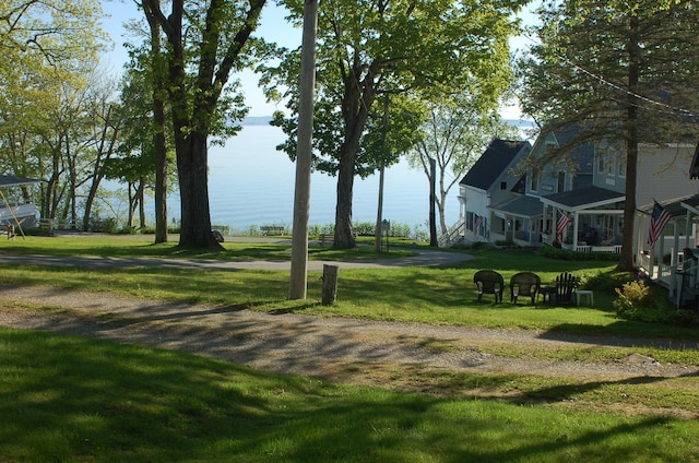 14 Auditorium Park, Northport, ME 04849 - view of home's community with a water view and a yard