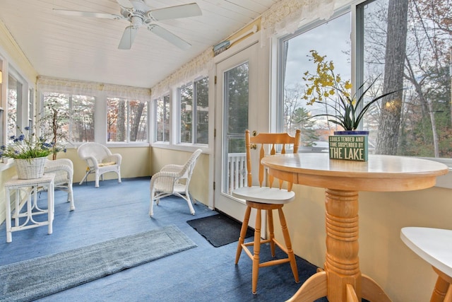 18 Scenic View Dr, Naples, ME 04055 - sunroom with carpet flooring