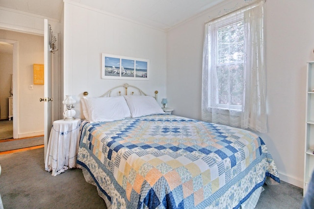 18 Scenic View Dr, Naples, ME 04055 - carpeted bedroom featuring ornamental molding