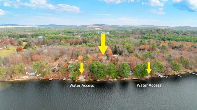 18 Scenic View Dr, Naples, ME 04055 - aerial view of a water and mountain view and a forest