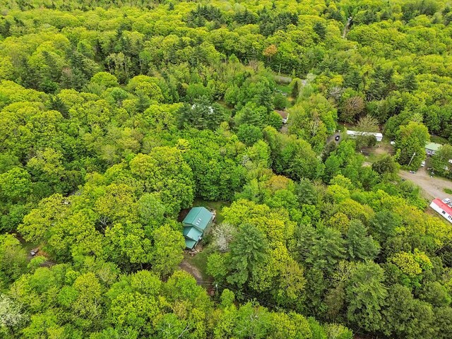16 Trillium Ests, Rome, ME 04963 - aerial view of property and surrounding area featuring a forest