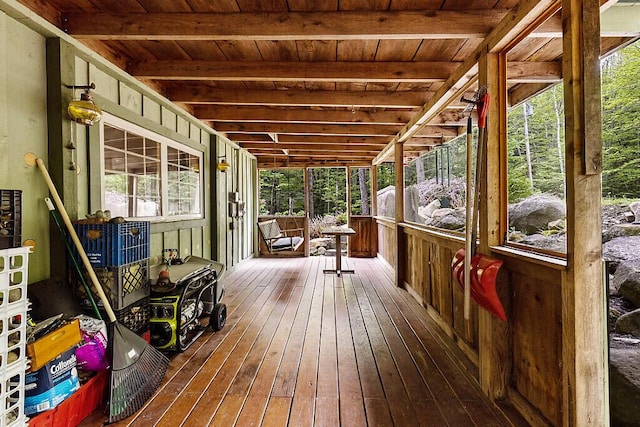 16 Trillium Ests, Rome, ME 04963 - view of wooden terrace
