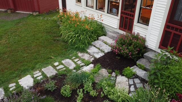 1 Forest St, Dover-Foxcroft, ME 04426 - view of yard with entry steps