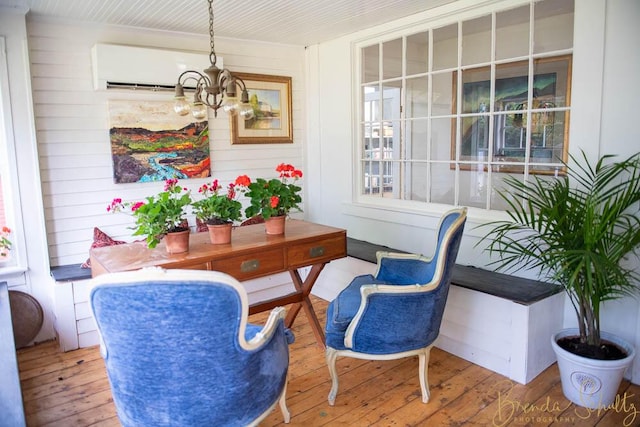 1 Forest St, Dover-Foxcroft, ME 04426 - sunroom / solarium with a chandelier
