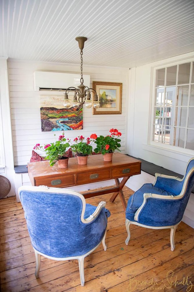 1 Forest St, Dover-Foxcroft, ME 04426 - porch with an AC wall unit