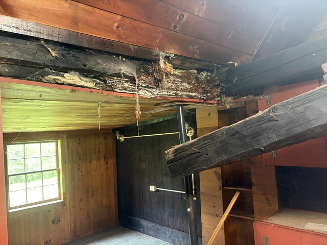 15 Sawyer Ln, Sanford, ME 04083 - below grade area featuring wooden walls