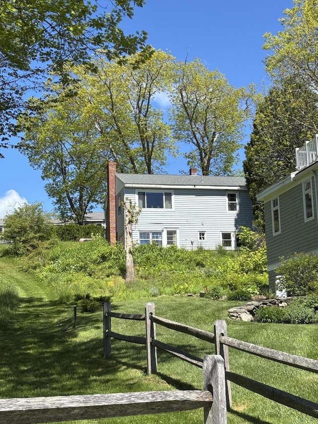16 Bayview Rd, Falmouth, ME 04105 - view of front of house featuring a chimney