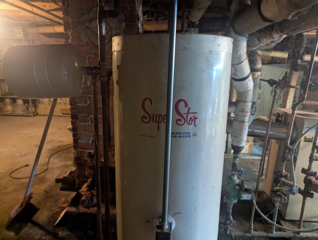 35 Brimmer St, Brewer, ME 04412 - utility room with gas water heater