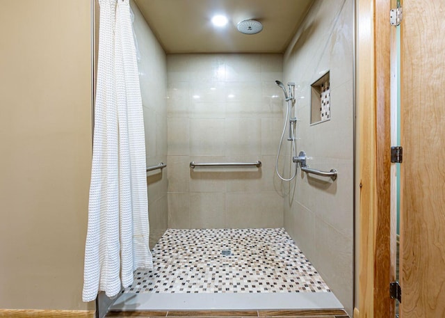 55 Diamond Point Rd, Lubec, ME 04652 - full bathroom featuring tiled shower