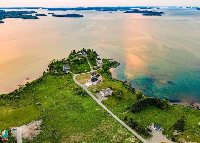 55 Diamond Point Rd, Lubec, ME 04652 - aerial overview of property's location featuring a nearby body of water